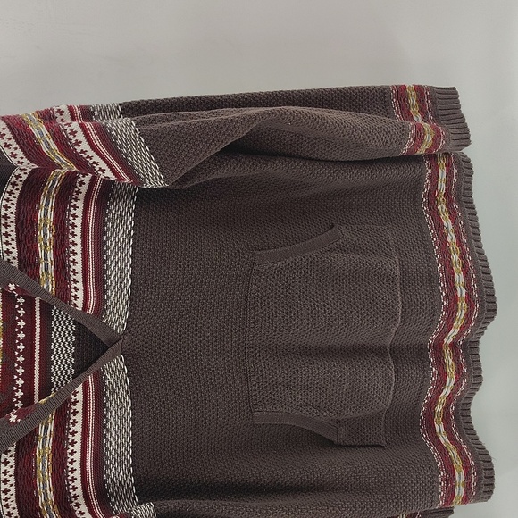 Natural Reflections Hooded Pullover  Size XXL Kangaroo Pouch Striped Stitching - Picture 3 of 7